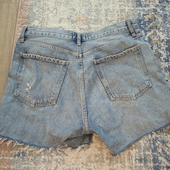 AGOLDE Parker Distressed Denim Shorts - Picture 3 of 8